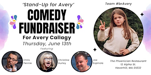 Imagem principal de Comedy Fundraiser for Avery Callagy