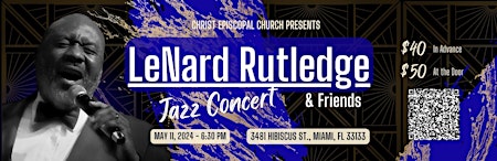Image principale de LeNard Rutledge and Friends Jazz Concert