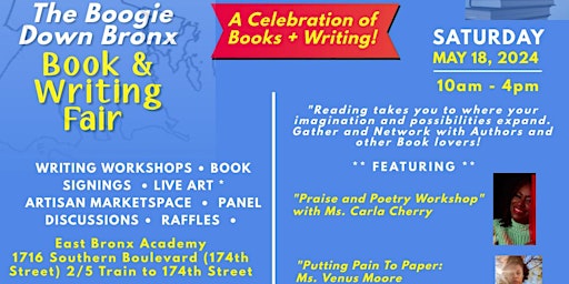 The Boogie Down Bronx Book & Writing Fair! primary image