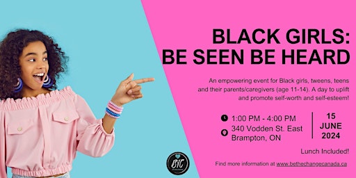 Imagem principal do evento Black Girls: Be Seen, Be Heard