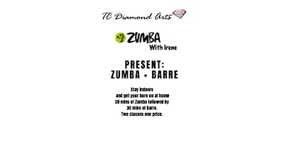 Image principale de Zumba + Barre Summer Virtual