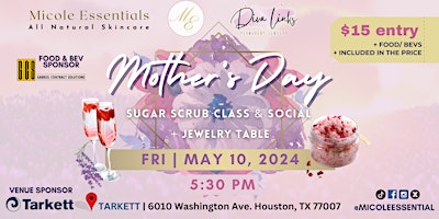 Imagem principal do evento Mother's Day Sugar Scrub + Permanent Jewelry Class and Social
