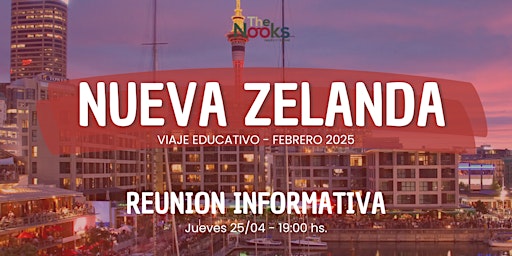 Hauptbild für The Nooks Travel: Nueva Zelanda 2025 - Reunión informativa