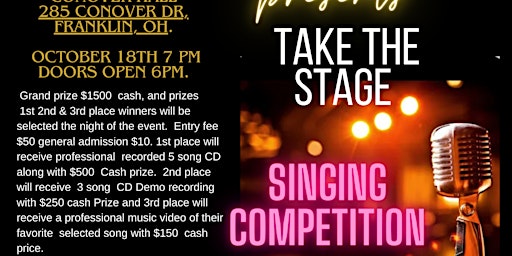 Hauptbild für Take The Stage (Singing Competition)