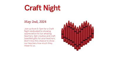 Imagem principal do evento Kid's Craft Night