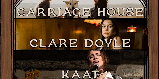Imagen principal de Woodshop Sessions Presents: Carriage House, Clare Doyle, Kaat