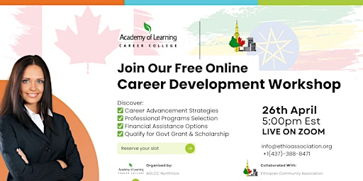 Primaire afbeelding van Our Free Online  Career Development Workshop | Toronto, Ontario