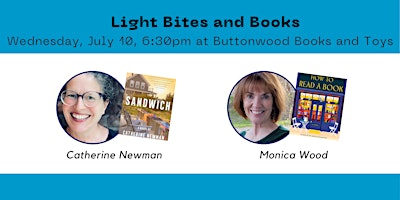 Imagem principal do evento Light Bites and Books with Catherine Newman and Monica Wood!