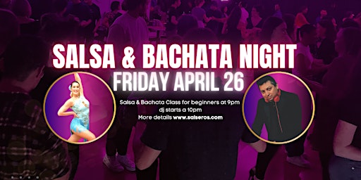 Salsa & Bachata Night with Drop-In Class primary image
