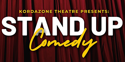 Imagem principal do evento Kordazone Theatre Presents stand Up Comedy
