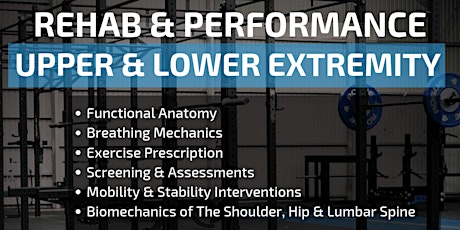 REHAB & PERFORMANCE - Upper & Lower Extremity primary image