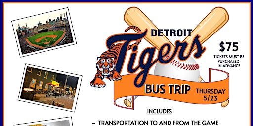 Tigers vs. Blue Jays Bus Trip primary image