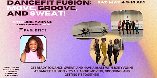 Imagem principal do evento DanceFit Fusion: Move, Groove, and Sweat! with Joie Yvonne