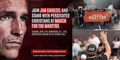 Imagem principal do evento March for the Martyrs: Stand with Persecuted Christians