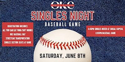 Imagem principal do evento Singles Night: OKC Baseball Game