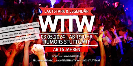 Welcome to the Weekend - Lautstark & Legendär!!! (ab 16 Jahren)