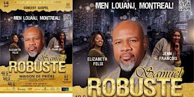 Primaire afbeelding van CONCERT GOSPEL - MEN LOUANJ, MONTRÉA`L!