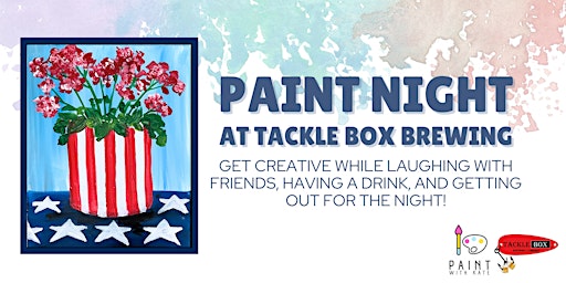 Paint Night-Patriotic Planter  primärbild