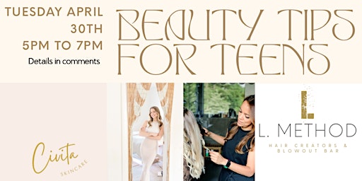Imagem principal do evento Beauty tips for teens