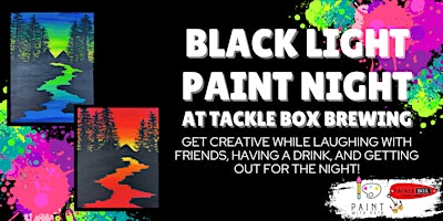 Black Light Paint Night-Forest Scene primary image