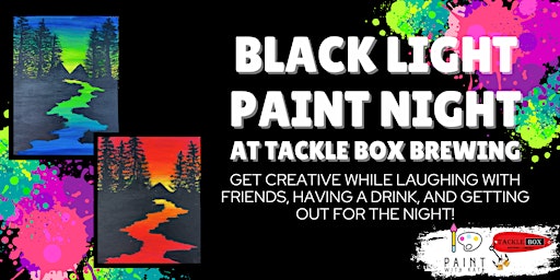 Black Light Paint Night-Forest Scene