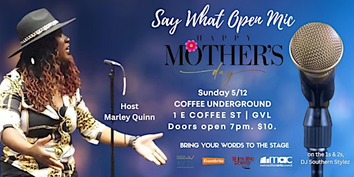 Image principale de Mother's Day Poetry Open Mic at Coffee Underground