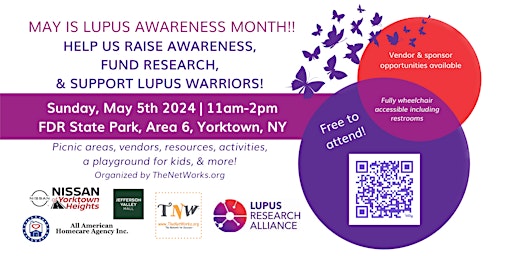 Image principale de Lupus Awareness Month Fundraising Event at FDR State Park