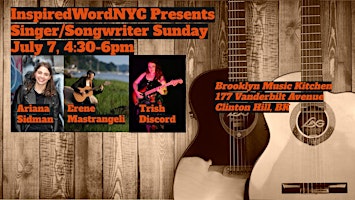 Imagem principal do evento InspiredWordNYC Presents Singer/Songwriter Sunday at Brooklyn Music Kitchen