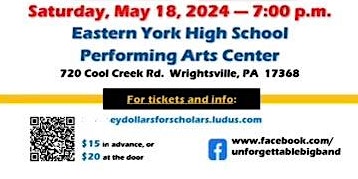 Primaire afbeelding van Sinatra 50/30 Live Concert - Benefits Eastern York Dollars for Scholars!