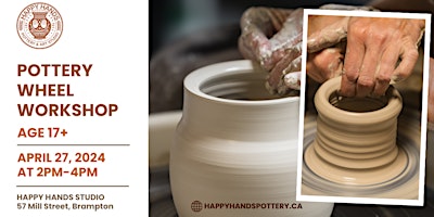 Imagem principal de Wheel Throw  Pottery Workshop In Brampton