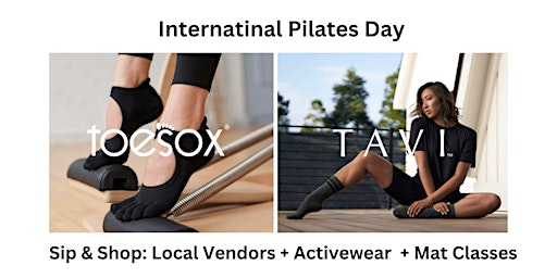 Image principale de Sip & Shop: International Pilates Day Event