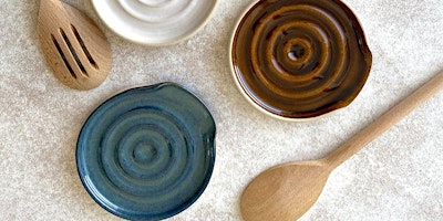 NEW Elegant Spoon Rests on Pottery Wheel for couples  with Khadija primary image