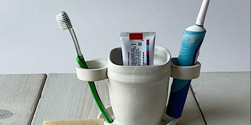 NEW Make Toothbrush holders - couples  class with Kelsey primary image