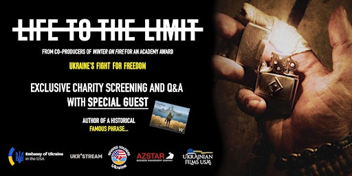 Primaire afbeelding van Exclusive Charity Screening "Life to the Limit" and Q&A  with special guest
