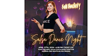 Alcohol Free night club hosting a Salsa night for singles and couple