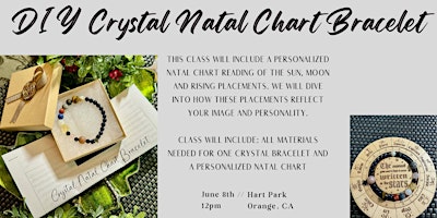 Imagem principal do evento DIY Natal Chart Crystal Bracelet & Astrology Workshop ✨