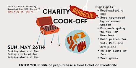 Memorial Day Charity BBQ Cook-Off