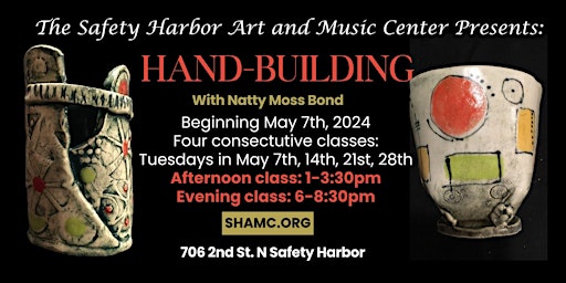 Clay Hand-Building  Class with Natty Moss Bond - Afternoon primary image