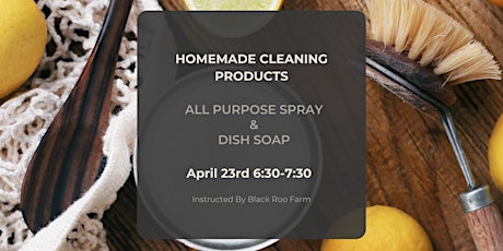 Natural Homemade Cleaning Products Workshop