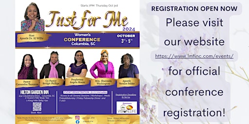 Just for Me Women's Conference primary image