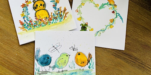 Imagem principal de Kids Class - Cute Watercolour Greeting cards