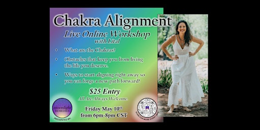 Imagem principal do evento Chakra Alignment LIVE Online Workshop