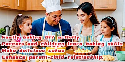 Image principale de Family baking DIY activity:enhance parent-child relationship.