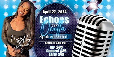 Image principale de Echoes of Ocilla: Spoken Word Soiree