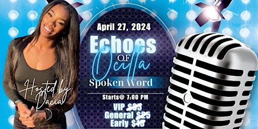 Imagem principal do evento Echoes of Ocilla: Spoken Word Soiree