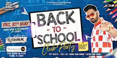 Imagen principal de A NIGHT TO REMEMBER | BACK TO SCHOOL THEME PARTY WITH  DJ DHARAK