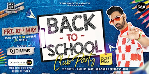 A NIGHT TO REMEMBER | BACK TO SCHOOL THEME PARTY WITH  DJ DHARAK  primärbild