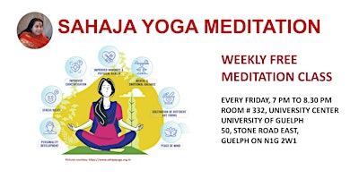 Immagine principale di Sahaja Yoga Meditation Workshop - Guelph 