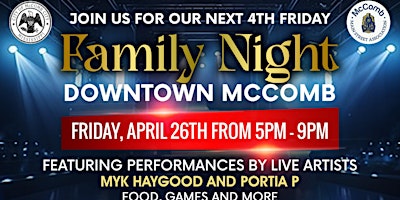 Hauptbild für 4th Friday - Family Night in Downtown McComb