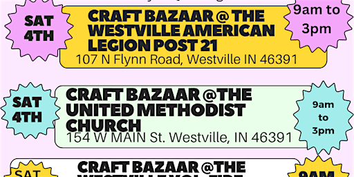 Hauptbild für Spring Craft Bazaars In Westville